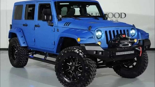 Light Blue Jeep Wrangler