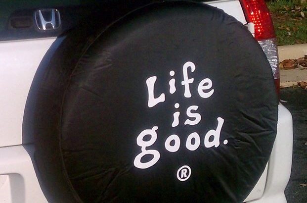 Life Is Good Jeep Tire Cover