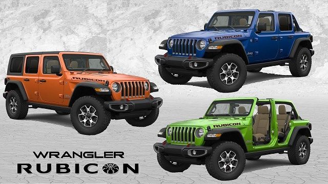 2018 Jeep Wrangler Unlimited Colors