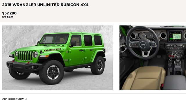 Price of a Jeep Wrangler