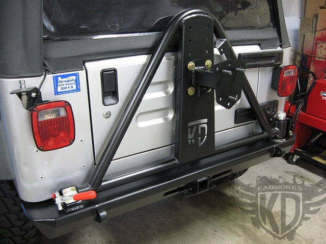 Jeep Tj Rear Bumper with Tire Carrier
