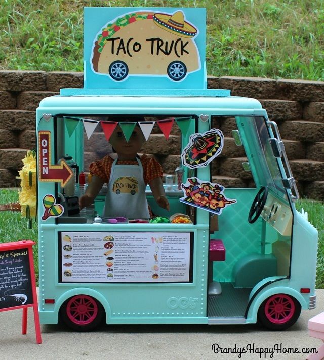American Girl Doll Food Truck