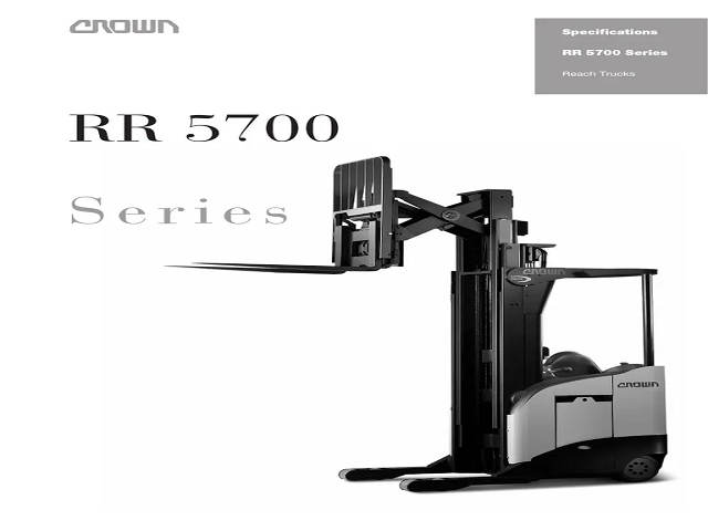 Crown Reach Truck Specifications