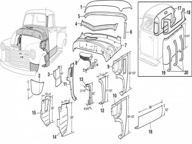 Chevy Truck Body Repair Panels