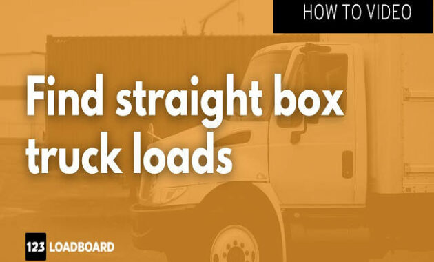 How To Find Truck Loads