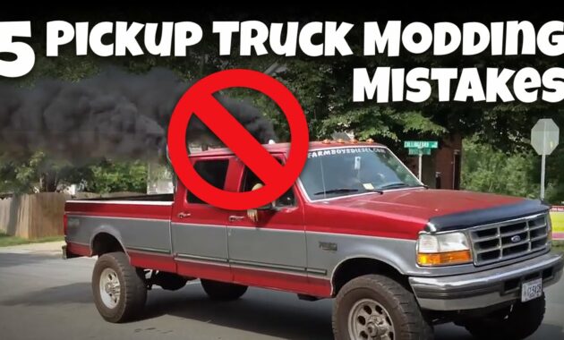 Be Careful of Modified Pickup Trucks