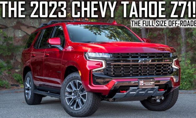 About 2023 Chevy Tahoe