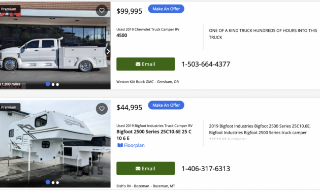Used Truck Campers for Sale