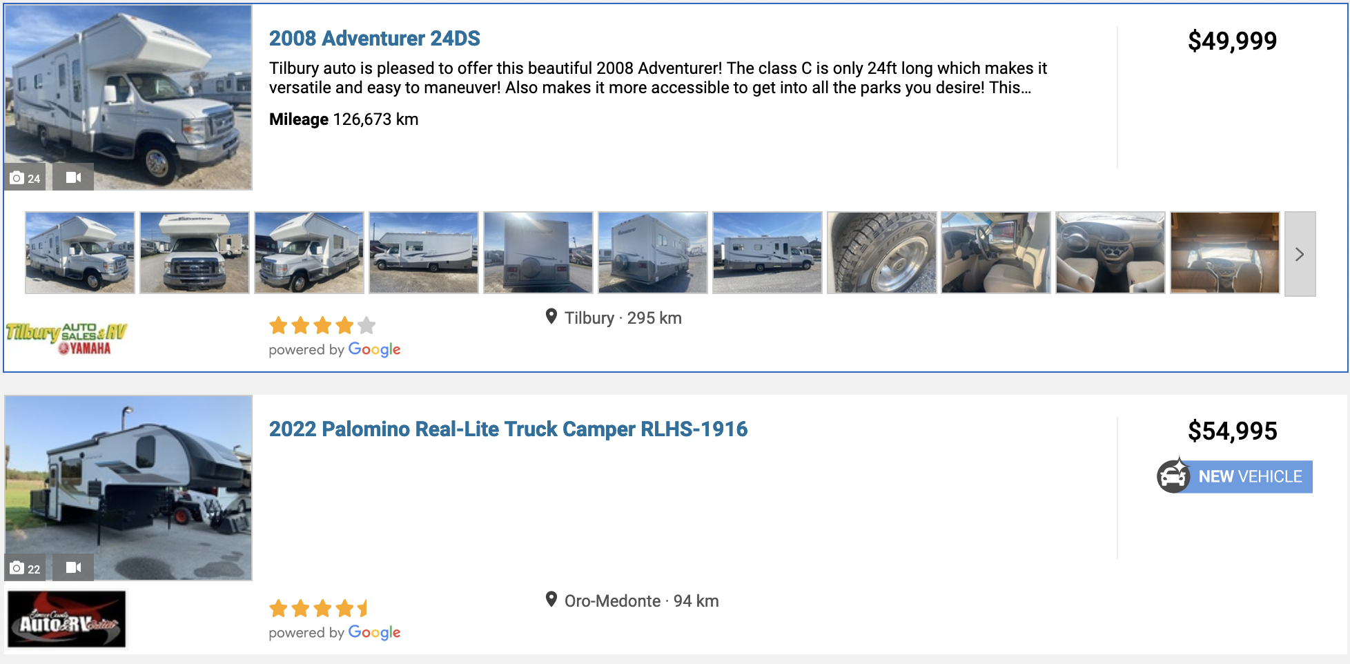 Truck Campers for Sale in Ontario