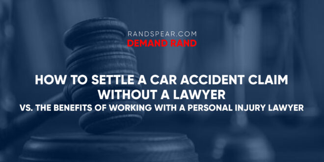 how to settle a car accident claim without a lawyer