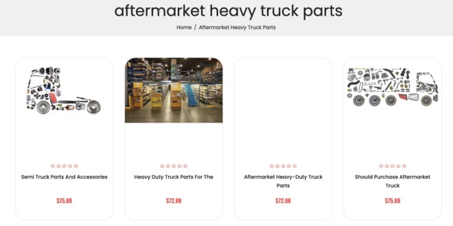 Best Heavy Truck Parts Store Online in Canada