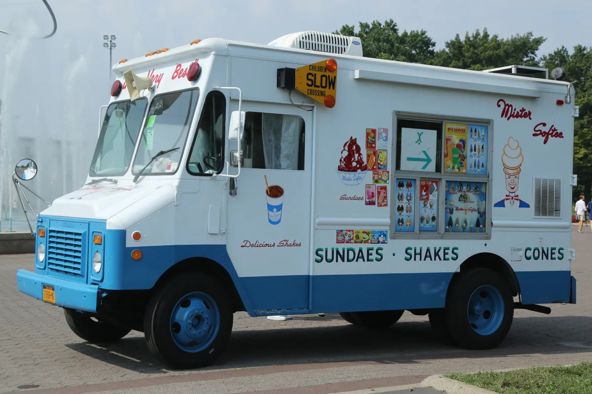 Soft Serve Ice Cream truck with Novelty Treats
